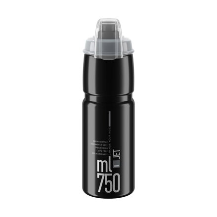 Borraccia ELITE JET PLUS 750 nera/grigia
