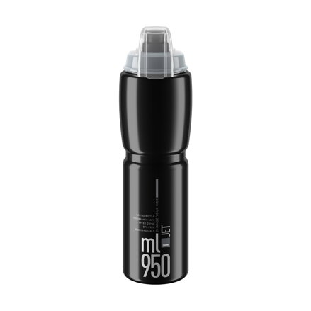 Borraccia ELITE JET PLUS 950 nera/grigia