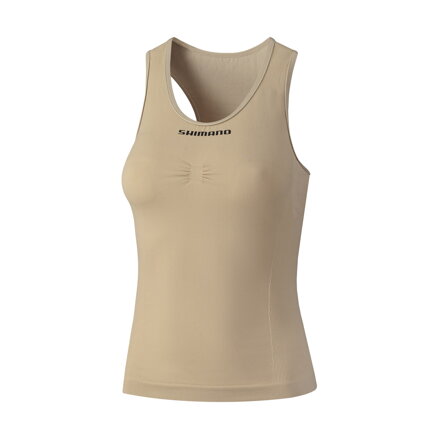 T-shirt SHIMANO da donna VERTEX SL BASE LAYER marrone chiaro
