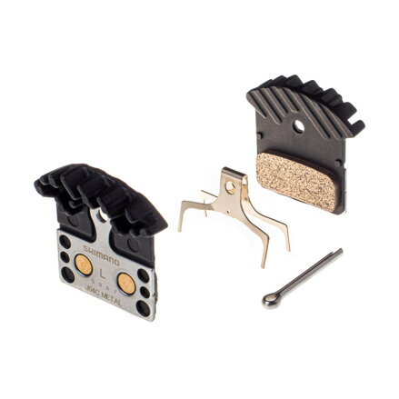 Pastiglie freno SHIMANO. metallo con refrigeratore J04C XTR/XT/SLX/ALFINE/SHIMANO