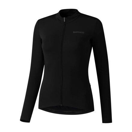 Maglia da donna SHIMANO KAEDE THERMAL LONG nera