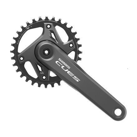 SHIMANO Stecche centrali FC-U6000 175mm 32z. 9/10/11-k. nero in due pezzi senza cuscinetti