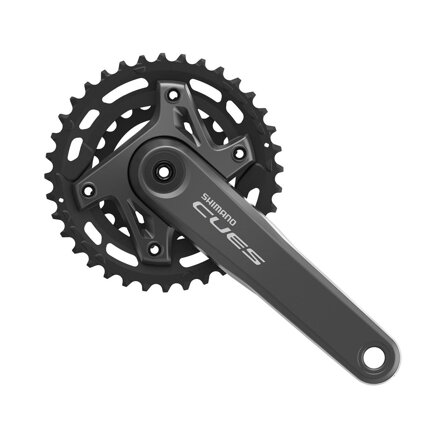 SHIMANO Stecche centrali FC-U6000 175mm 36/22z. 9/10/11-k. BOOST nero in due pezzi senza cuscinetti