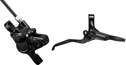 SHIMANO Freno idr. M355 anteriore nero Post Mount tubo da 800mm + piastra. B01S