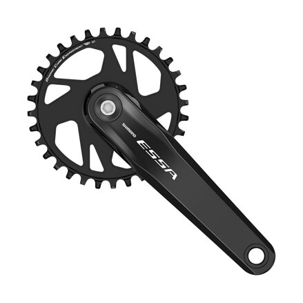 SHIMANO Centro ESSA FC-U2000 175mm 32z. 7/8-k. nero su un quadrato senza rilevamenti
