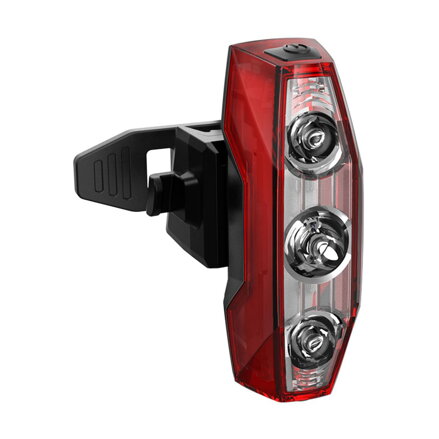Fanale posteriore LONGUS SHIP 5LED 5f USB, 50lm, nero