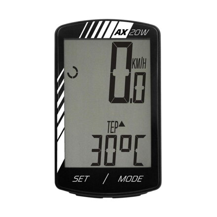 Computer da ciclismo LONGUS AX-20W 20f nero