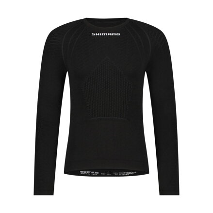 Maglia intima SHIMANO VERTEX LONG BASE LAYER nera