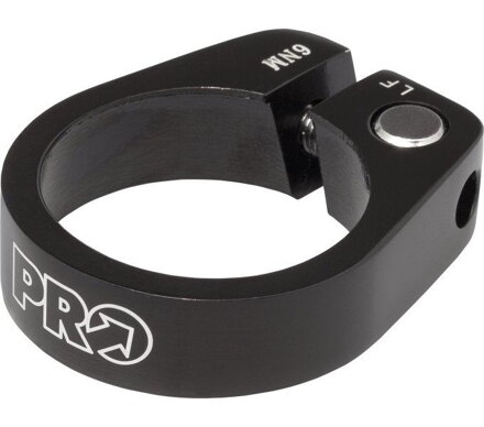 Morsetto PRO IN LEGA sottosella nero 31,8mm