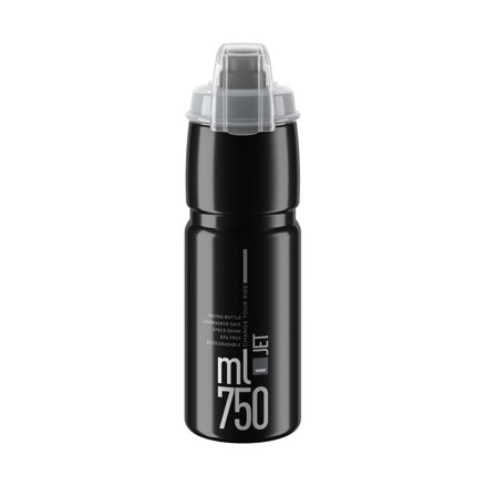 Borraccia ELITE JET PLUS 750 nera/grigia
