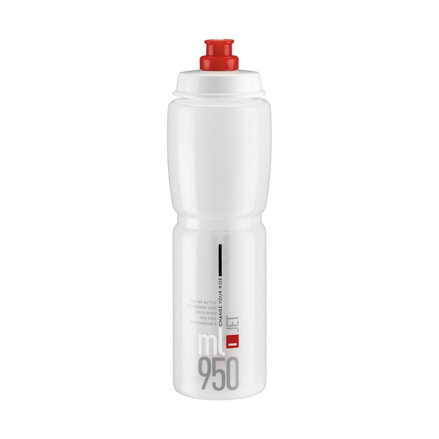 Bottiglia ELITE JET 950 logo rosso trasparente
