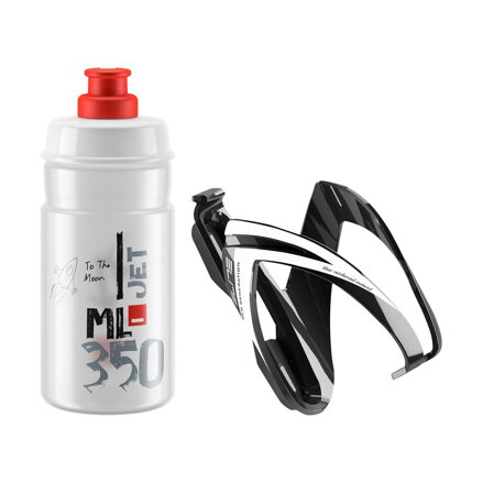ELITE Bottiglia con set cestello CEO logo rosso, 350 ml