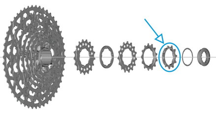 SHIMANO Pignone 11z. per CS-LG700 Linkglide