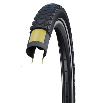 Pneumatico SCHWALBE MARATHON MONDIAL (50-559) 26x2.00 Evolution 67EPI V-Guard 740g Nero reflex