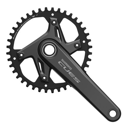 SHIMANO Stred Cues U6030-1 170mm 40z. 9/10/11-k. čierny dvojdielny  bez ložísk