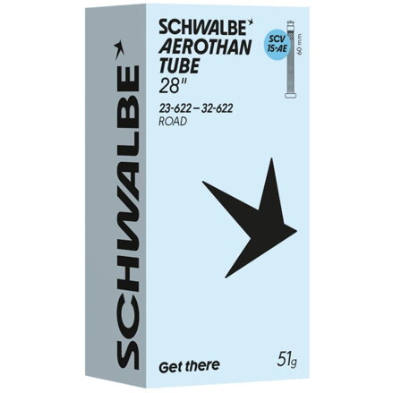 SCHWALBE Duša SCV15-AE (23/32-622) 28x0.90–1.25 SCV 60mm Aerothan 51g