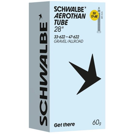 SCHWALBE Duša SV17-AE (33/47-622) 28x1.30–1.85 SV 60mm Aerothan 60g