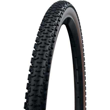 SCHWALBE Plášť G-ONE ULTRABITE 700x45C (45-622) 67EPI 610g TLE Perf RaceGuard Addix hnedý bok skladací