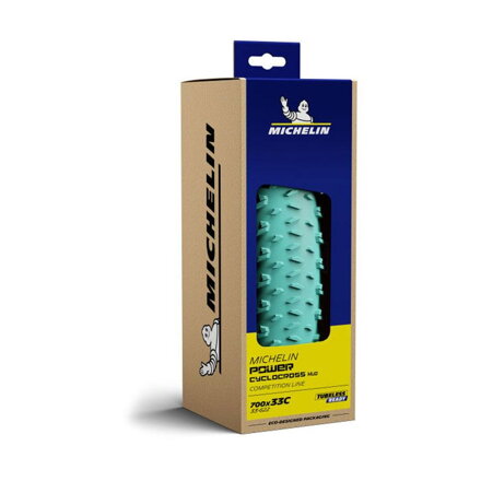 MICHELIN Copertone POWER Ciclocross MUD 700x33C (33-622) 390g 3x120TPI TLR nero/verde