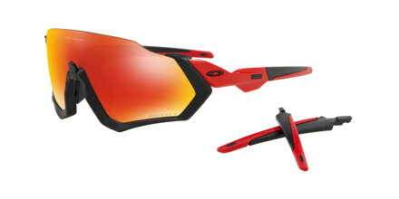 Occhiali OAKLEY Flight Jacket MtBlk/Rdlne