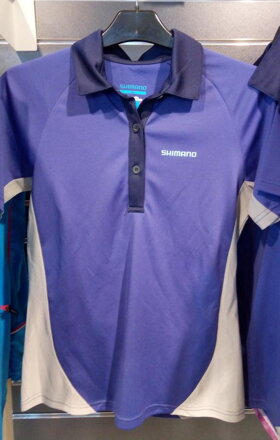 Maglia POLO da donna a maniche corte viola