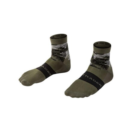 Calzini Bontrager Olive Race Quarter