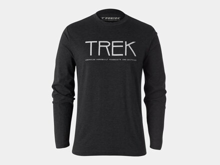 T-shirt Bontrager Trek Stick Logo LS nera 2022