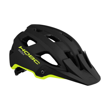 Casco ROQER nero/giallo neon opaco