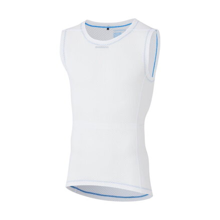 T-shirt senza maniche MESH BASE LAYER bianca