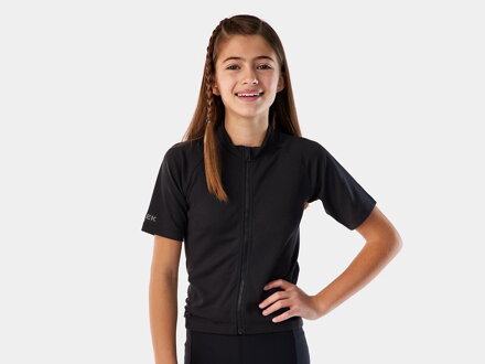 Maglia Bontrager Trek Solstice da bambino Nera