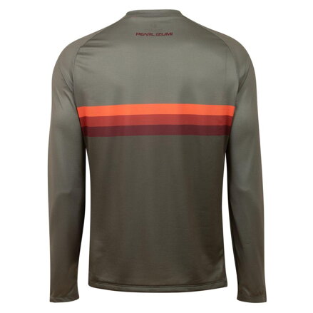 PEARL IZUMI Jersey SUMMIT LS TOP oliva pallido/righe tramonto VZ21