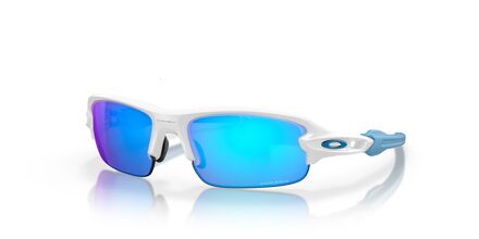 Occhiali Oakley Flak XXS Polished White/Prizm zaffiro