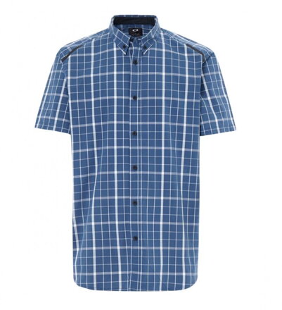 Camicia OAKLEY LOCAL SS PLAID blu L