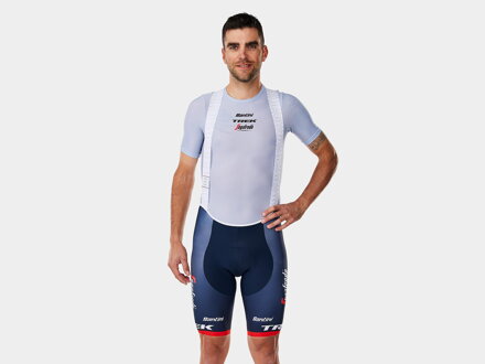 Pantaloni con bretelle Bontrager Santini Trek-Segafredo RSL Blu