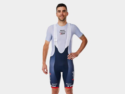 Pantaloni con bretelle Bontrager Santini Trek-Segafredo Team Replica Blu