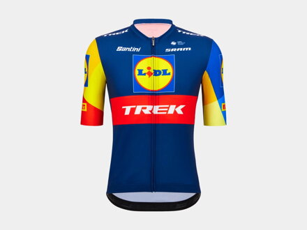 Maglia Lidl-Trek Team Santini Bontrager Replica blu