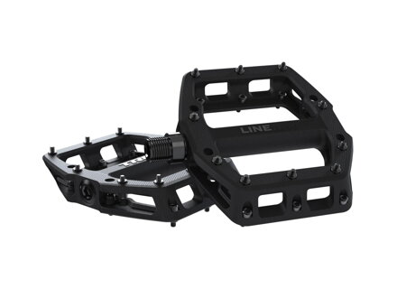 Pedali Bontrager Line Elite Flat neri