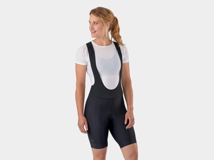 Pantaloni con bretelle Bontrager Trek Solstice da donna con bretelle neri