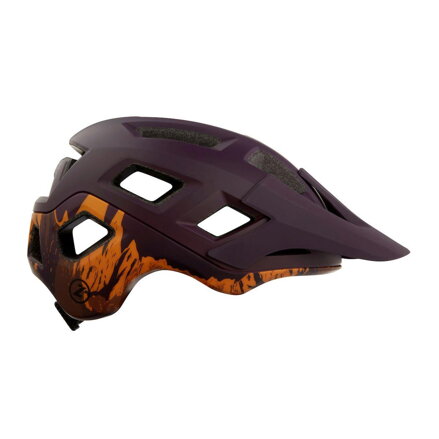 Casco COYOTE viola opaco/arancione