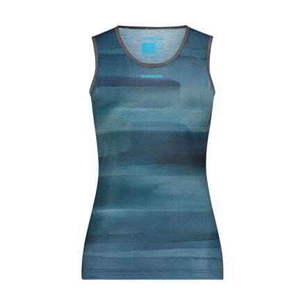 T-shirt da donna VERTEX PRIMA SL BASE LAYER PRINTED verde aurora