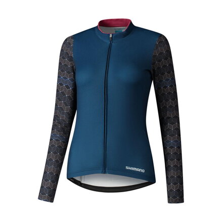Maglia da donna KAEDE PRINTED LONG blu