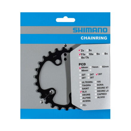 Cambio 26z. FC-M7000SLX36/26z. nero 64 mm
