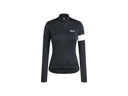 Maglia termica da ciclismo da donna Rapha Core a maniche lunghe nera