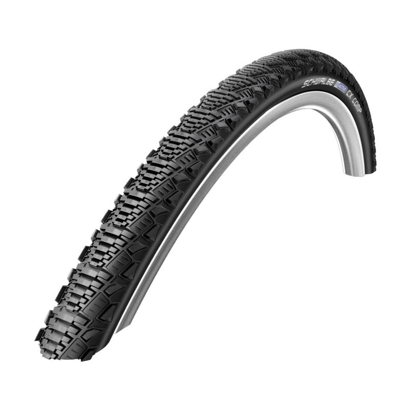 SCHWALBE Copertone CX COMP (30-622) 28x1.20 700x30C Active 50EPI K-Guard 430g Nero