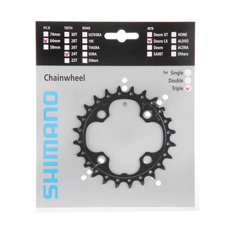 Cambio SHIMANO 24z. FC-M660SLX 10 pz. nero 64 mm Cambio SHIMANO 24z. FC-M660SLX 10 pz. nero 64 mm