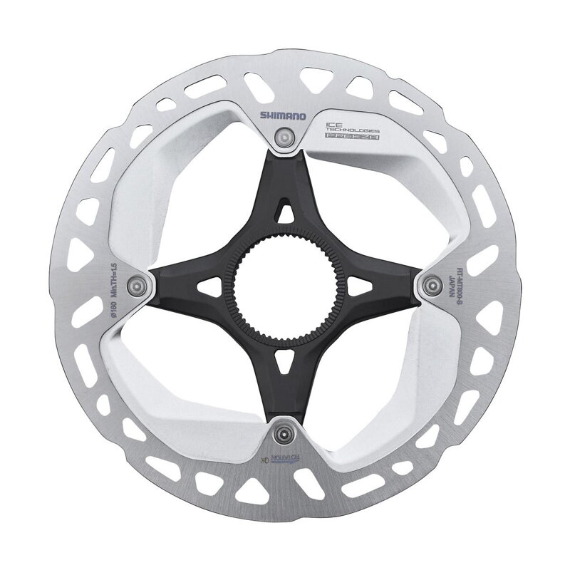 SHIMANO Disco freno RT-MT800 160mm Center Lock Ice Tech (serrato internamente) SHIMANO Disco freno RT-MT800 160mm Center Lock Ice Tech (serrato internamente)