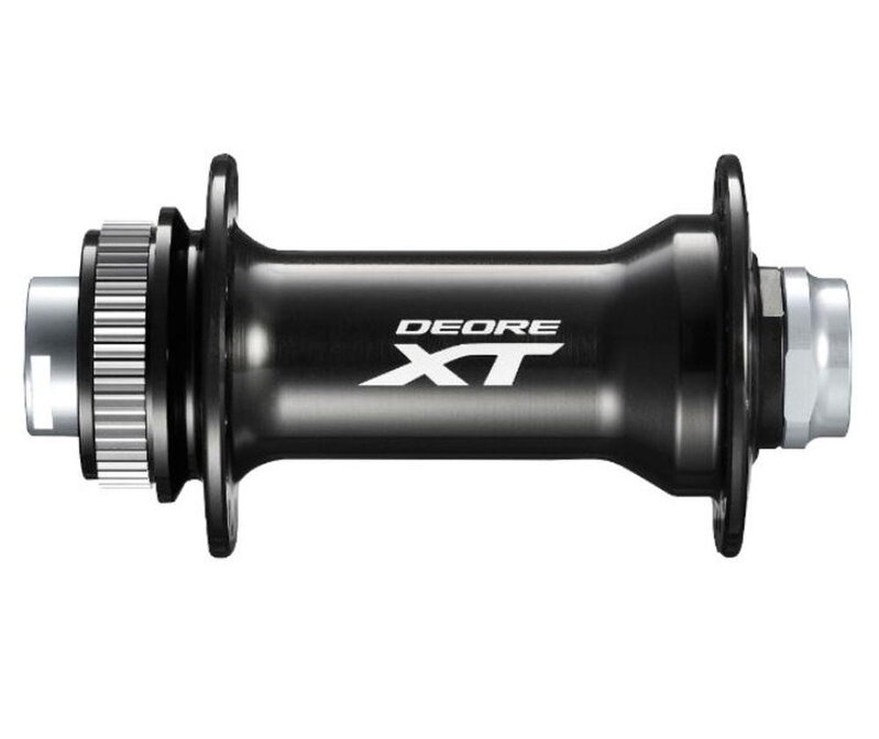 SHIMANO Mozzo anteriore XT HB-M8010 perno 100x15mm 32d. chiusura centrale nera SHIMANO Mozzo anteriore XT HB-M8010 perno 100x15mm 32d. chiusura centrale nera