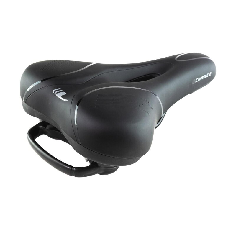 Sella LONGUS COMUT-E VL memory foam nera con foro Sella LONGUS COMUT-E VL memory foam nera con foro