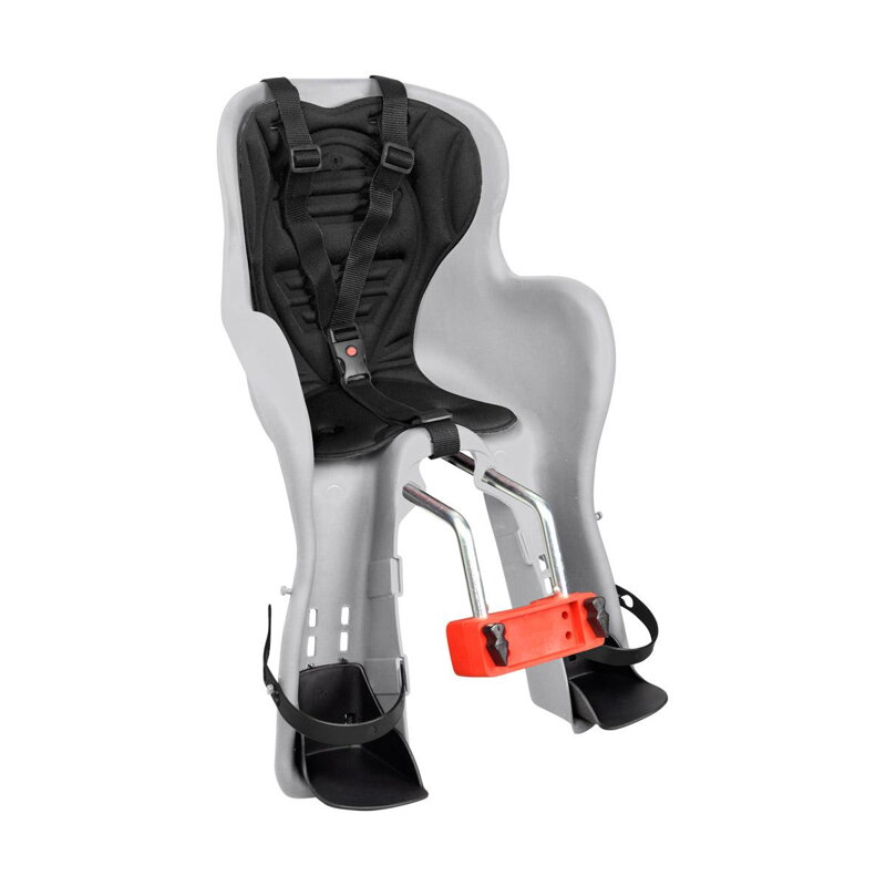 LONGUS Seggiolino per bambini KUKU de Luxe, anteriore, su telaio grigio/nero LONGUS Seggiolino per bambini KUKU de Luxe, anteriore, su telaio grigio/nero