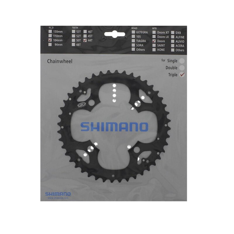 Cambio SHIMANO 44z. FC-M530/FC-M591 nero 104 mm Cambio SHIMANO 44z. FC-M530/FC-M591 nero 104 mm